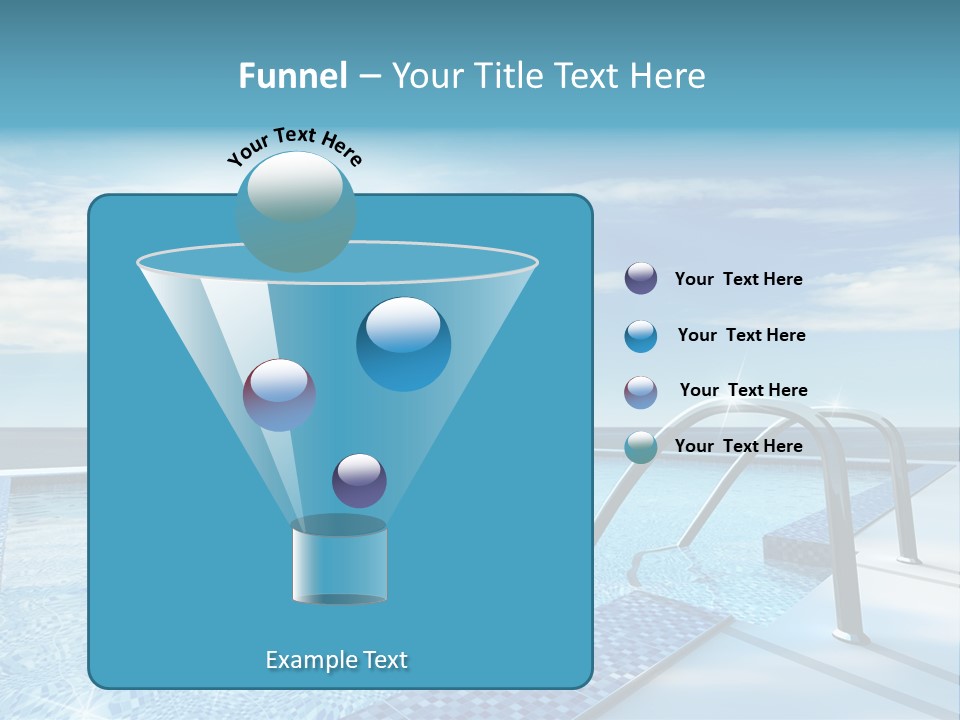 Bath Pool Nobody PowerPoint Template