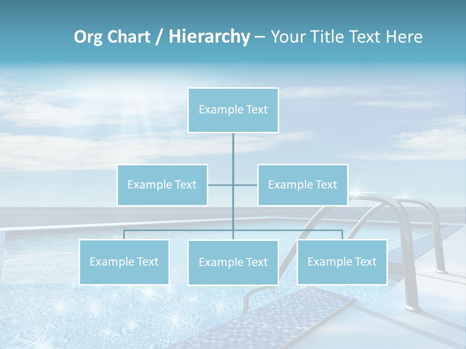 Bath Pool Nobody PowerPoint Template