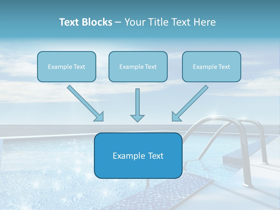 Bath Pool Nobody PowerPoint Template