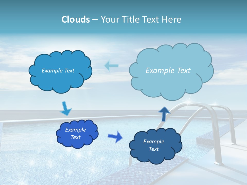 Bath Pool Nobody PowerPoint Template