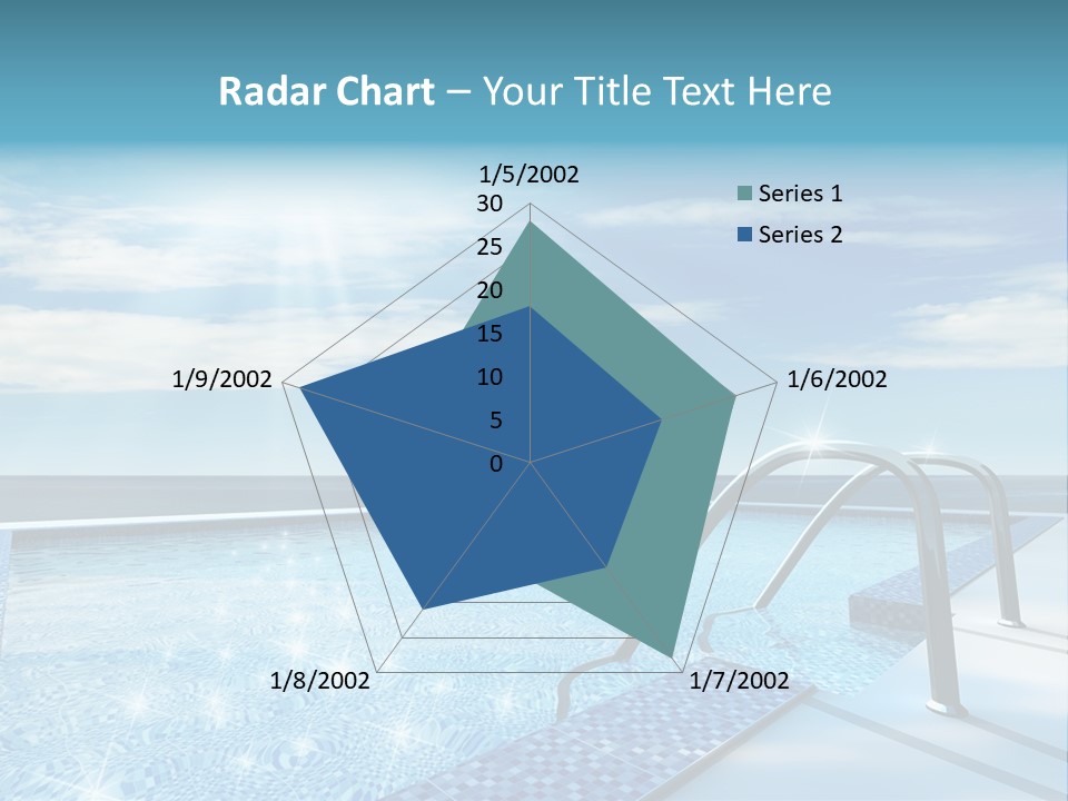 Bath Pool Nobody PowerPoint Template