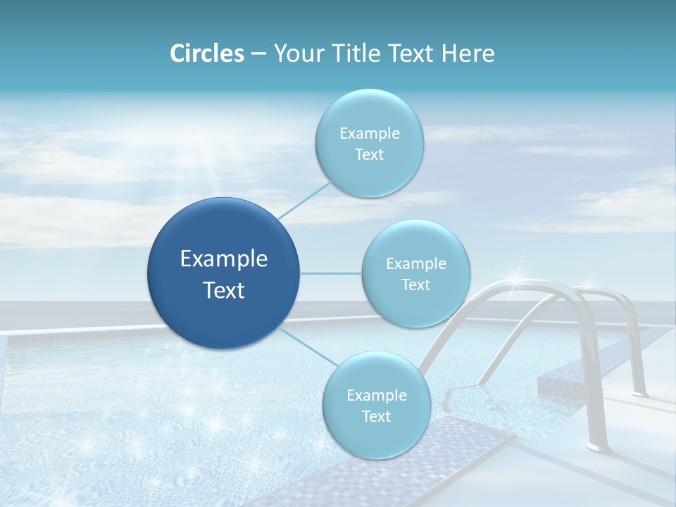 Bath Pool Nobody PowerPoint Template