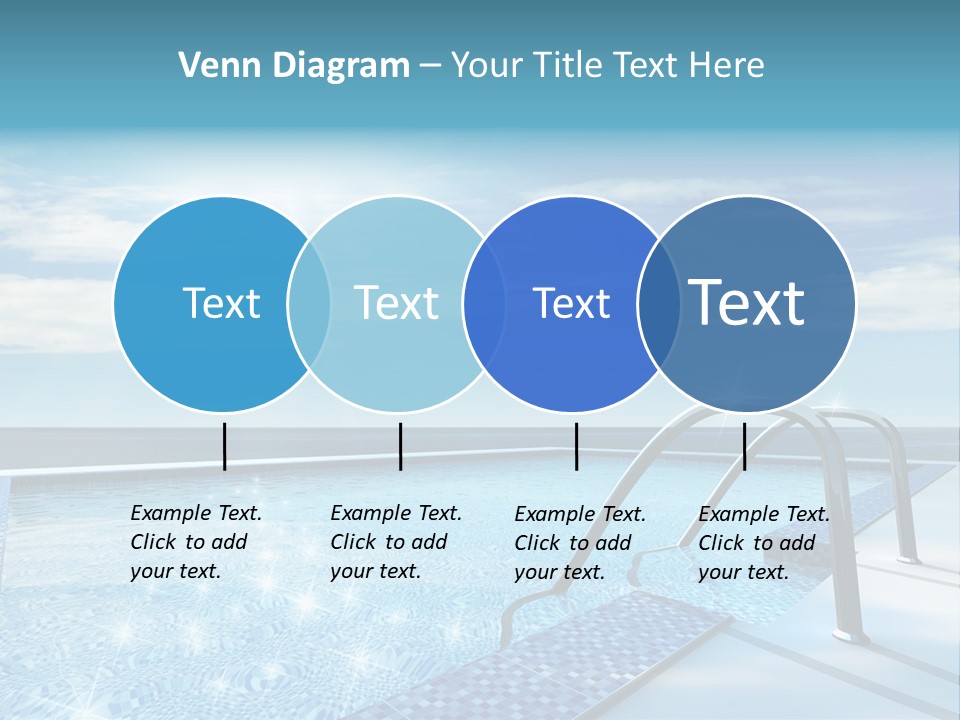 Bath Pool Nobody PowerPoint Template