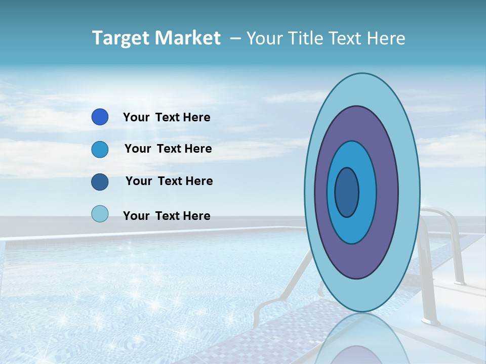 Bath Pool Nobody PowerPoint Template