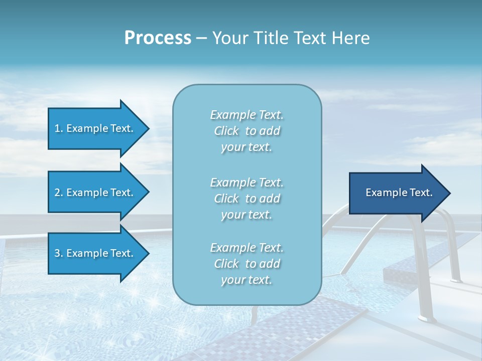 Bath Pool Nobody PowerPoint Template