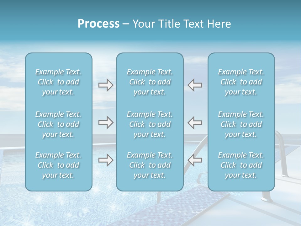Bath Pool Nobody PowerPoint Template