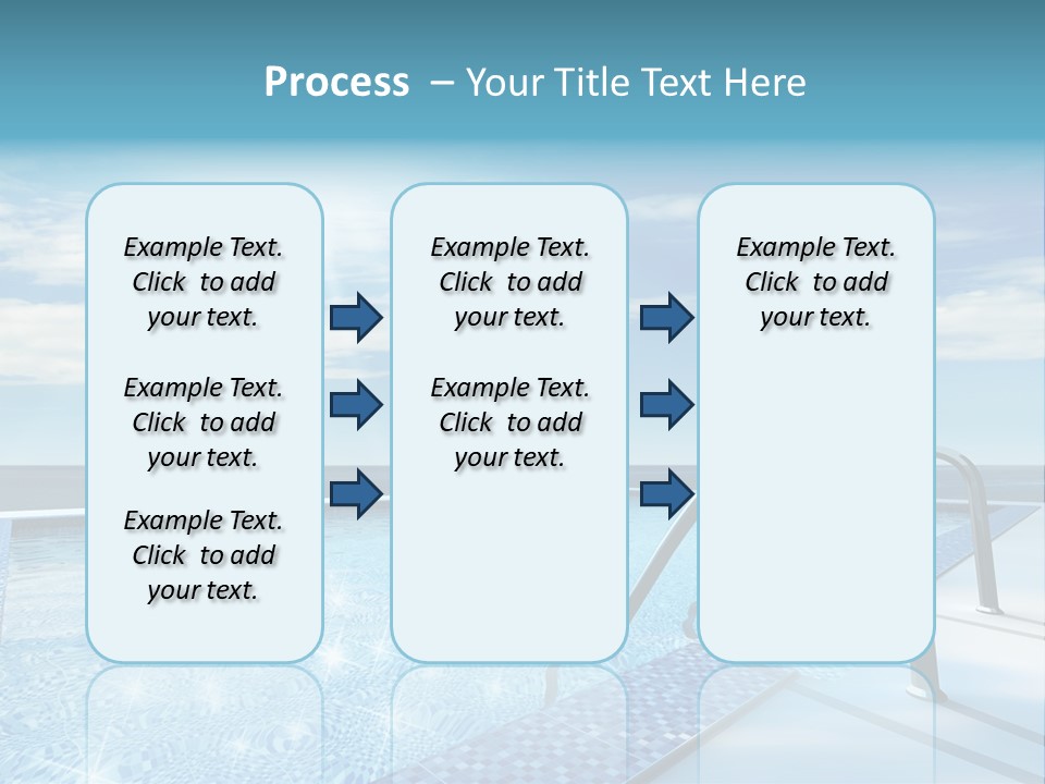 Bath Pool Nobody PowerPoint Template