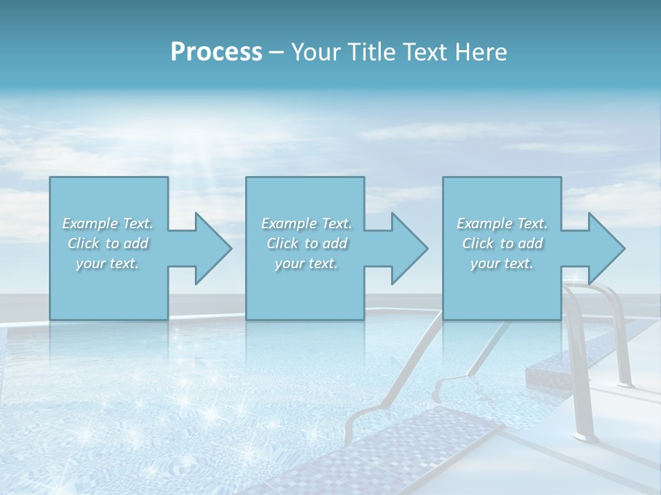 Bath Pool Nobody PowerPoint Template