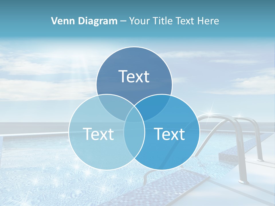 Bath Pool Nobody PowerPoint Template