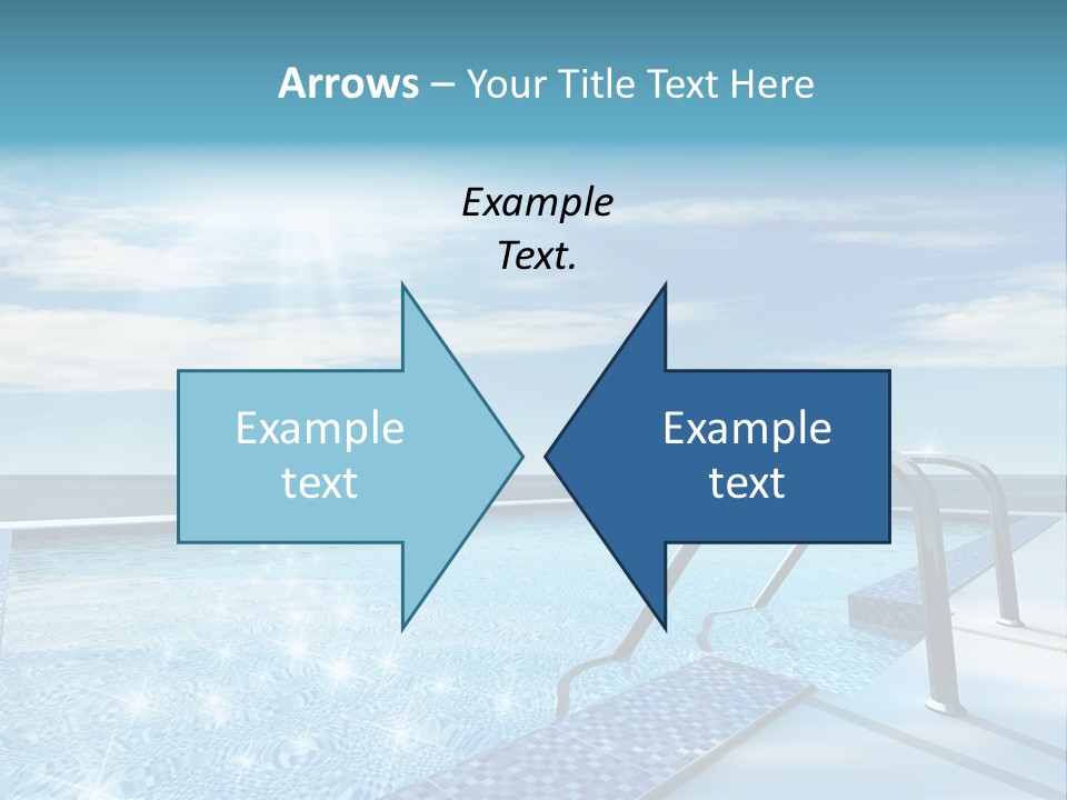 Bath Pool Nobody PowerPoint Template