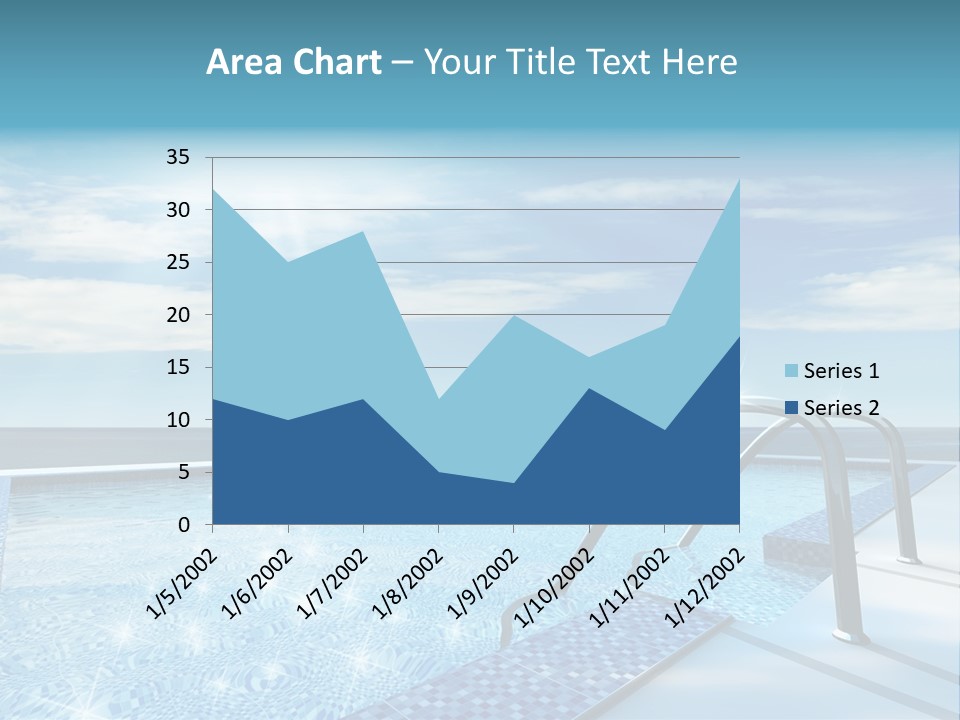 Bath Pool Nobody PowerPoint Template