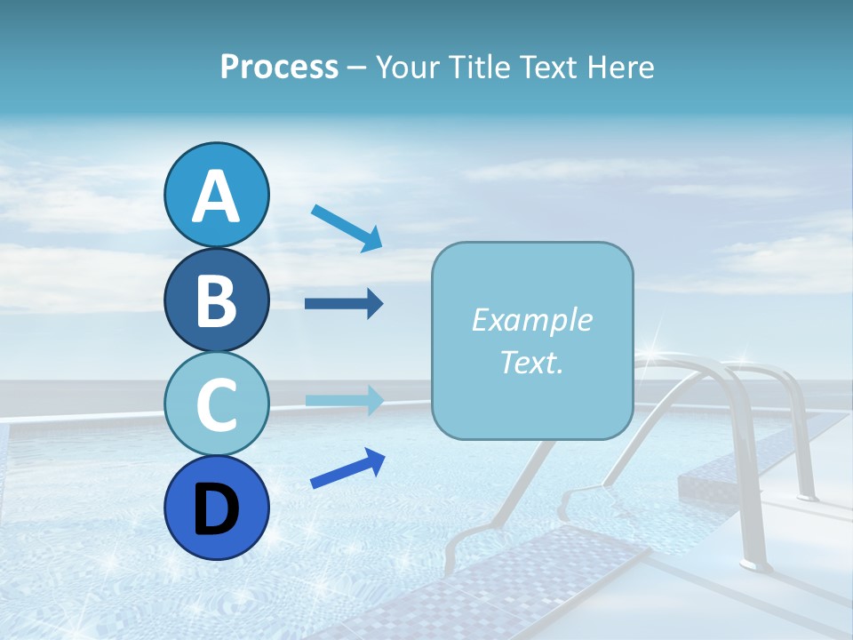 Bath Pool Nobody PowerPoint Template