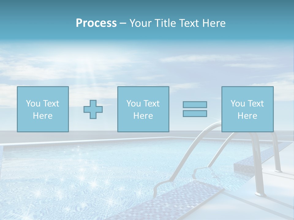 Bath Pool Nobody PowerPoint Template