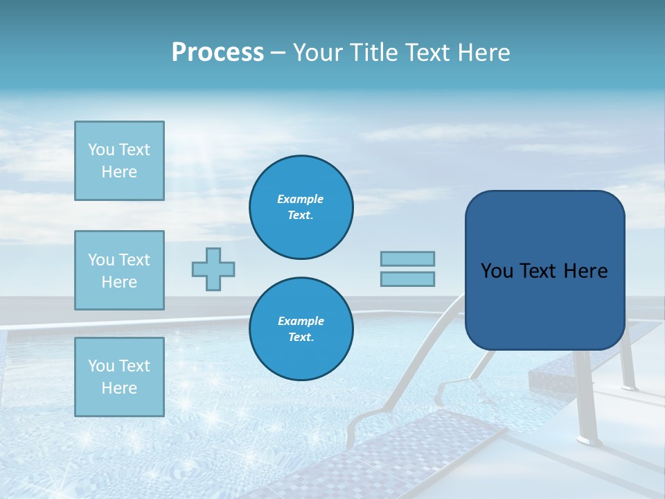 Bath Pool Nobody PowerPoint Template
