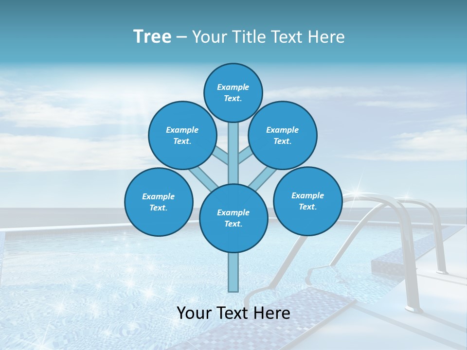 Bath Pool Nobody PowerPoint Template