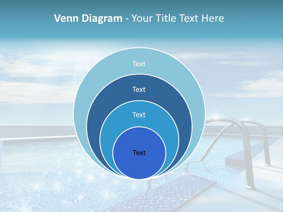 Bath Pool Nobody PowerPoint Template
