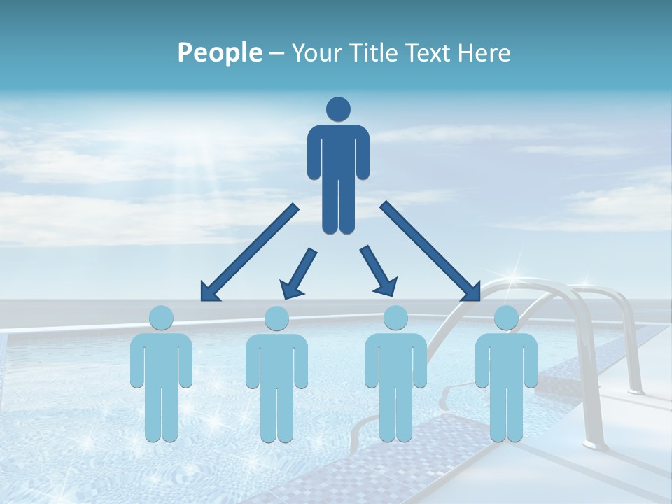 Bath Pool Nobody PowerPoint Template