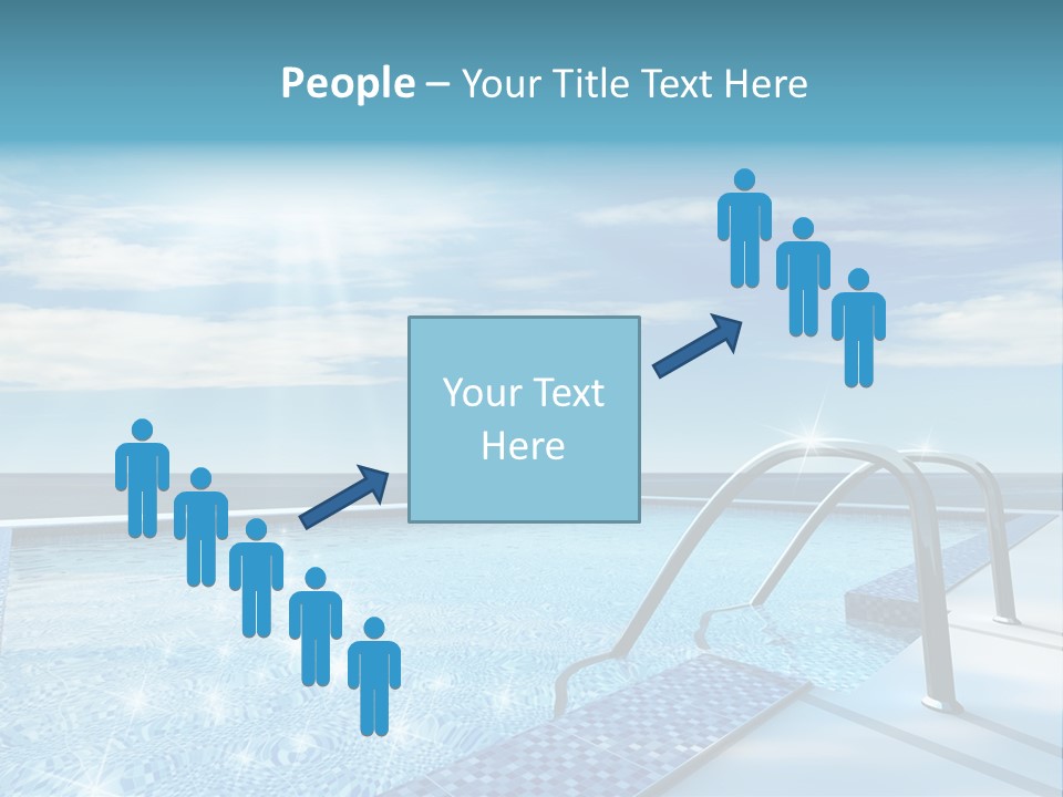 Bath Pool Nobody PowerPoint Template