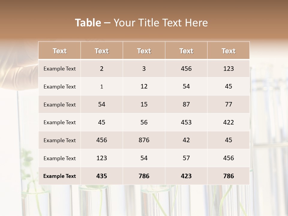 Test Liquid Scientific PowerPoint Template