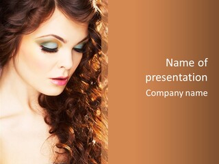 Skin Portrait Closeup PowerPoint Template