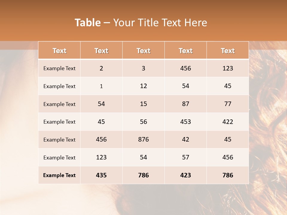 Skin Portrait Closeup PowerPoint Template