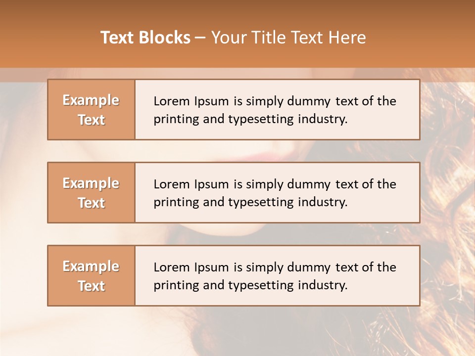 Skin Portrait Closeup PowerPoint Template