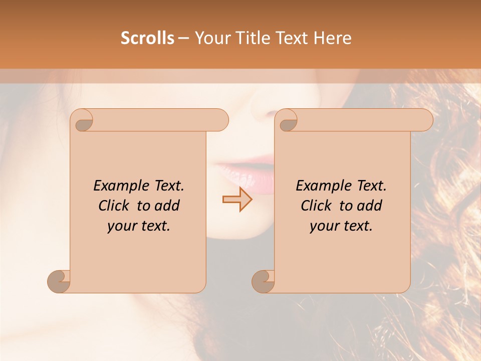 Skin Portrait Closeup PowerPoint Template
