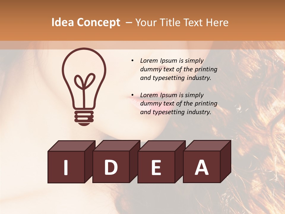 Skin Portrait Closeup PowerPoint Template