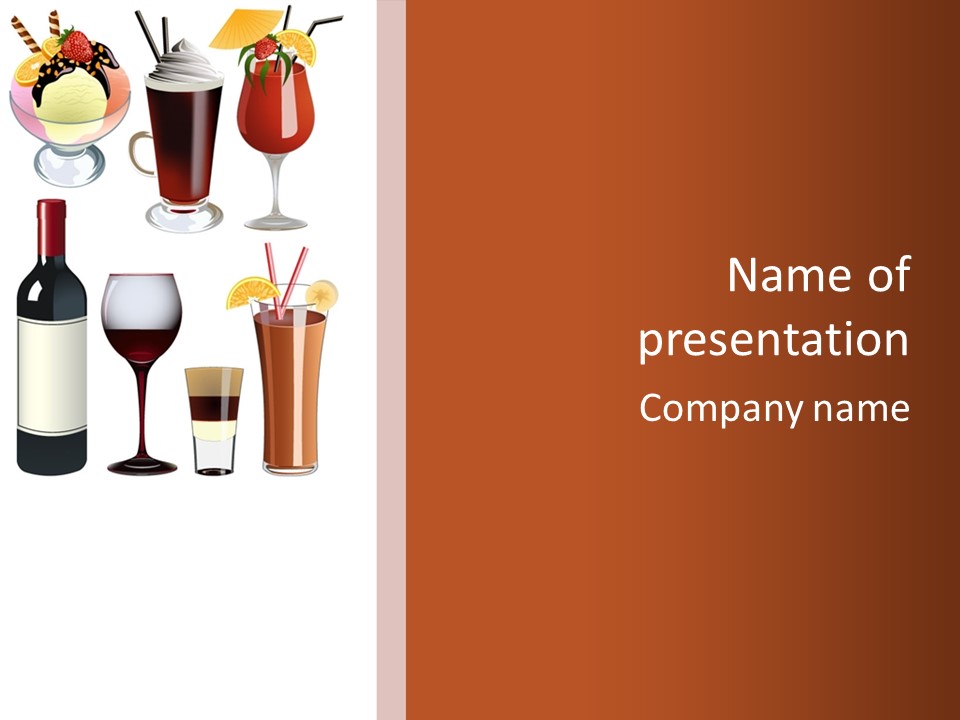 Glare Bocal Glass PowerPoint Template