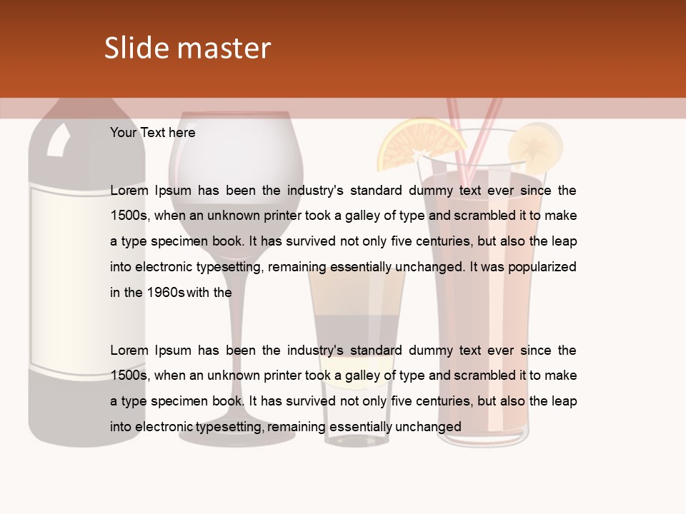 Glare Bocal Glass PowerPoint Template