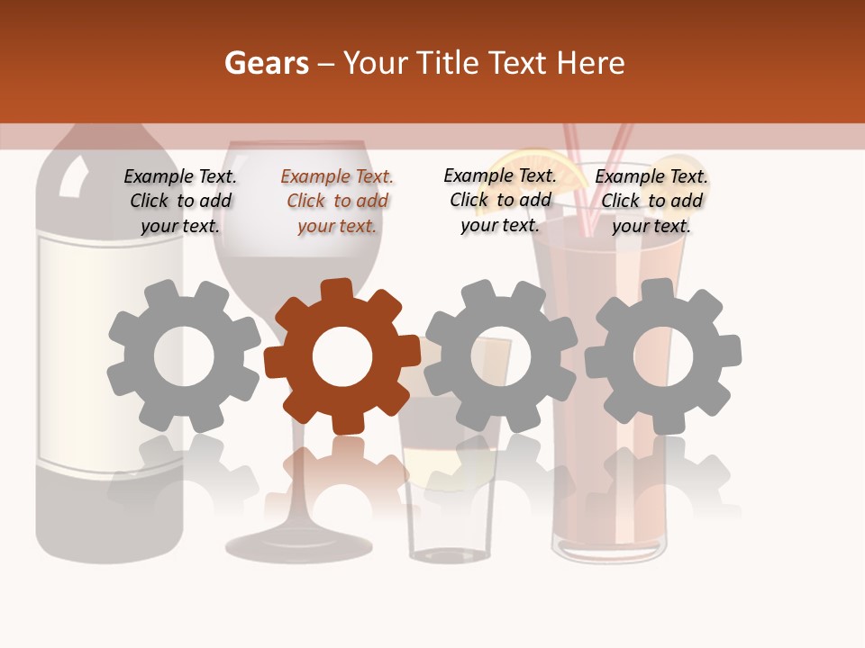 Glare Bocal Glass PowerPoint Template