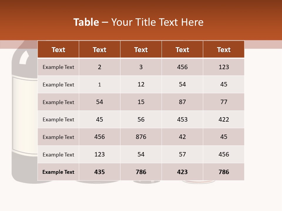 Glare Bocal Glass PowerPoint Template