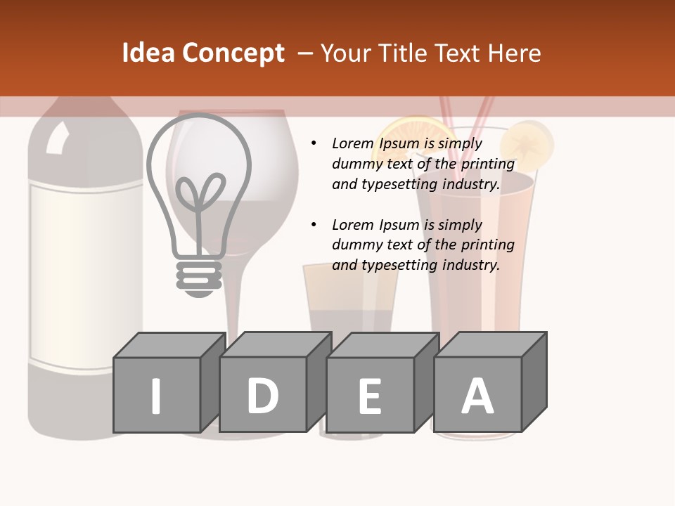 Glare Bocal Glass PowerPoint Template