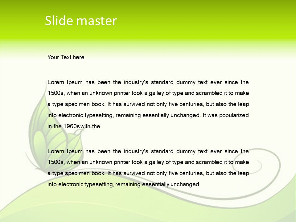 Decoration Image Insect PowerPoint Template
