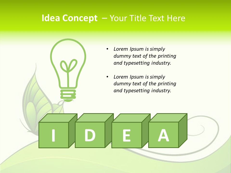 Decoration Image Insect PowerPoint Template