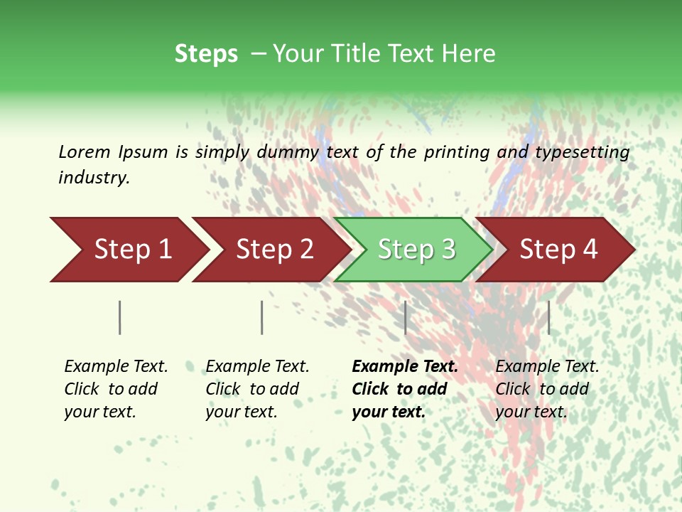 Single Paint Valentine PowerPoint Template