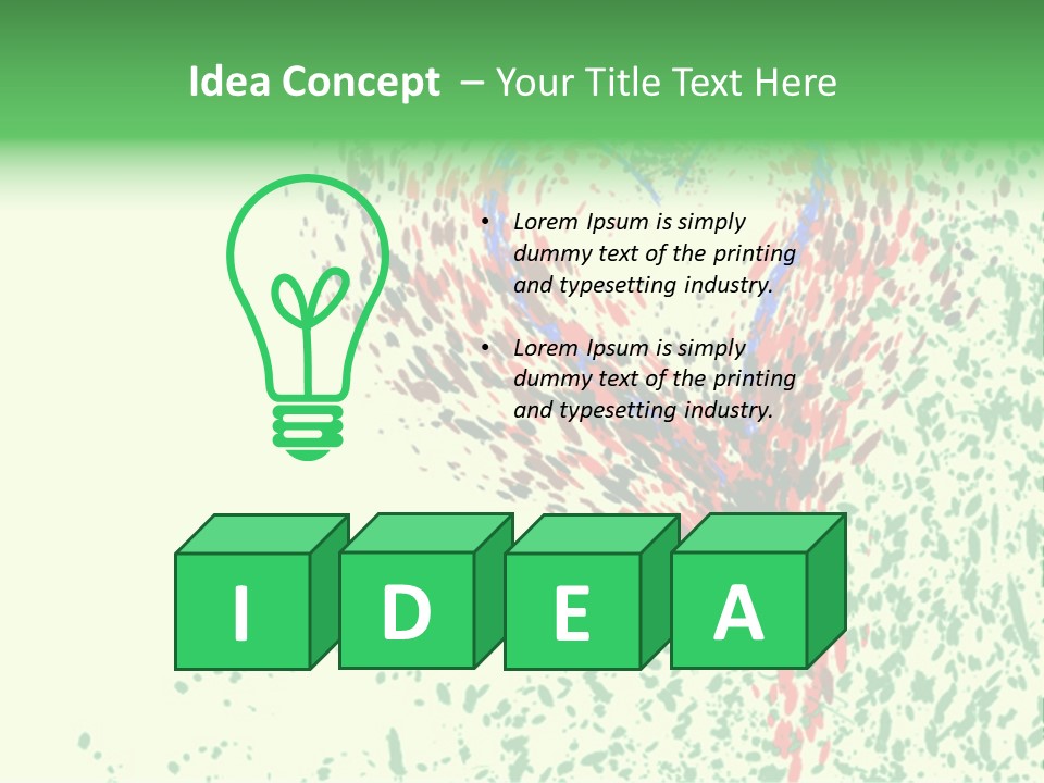 Single Paint Valentine PowerPoint Template