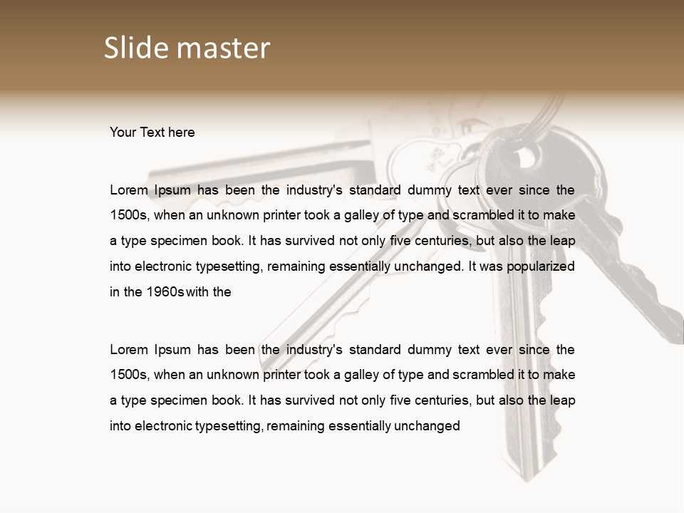 Keys Locksmith Inside PowerPoint Template