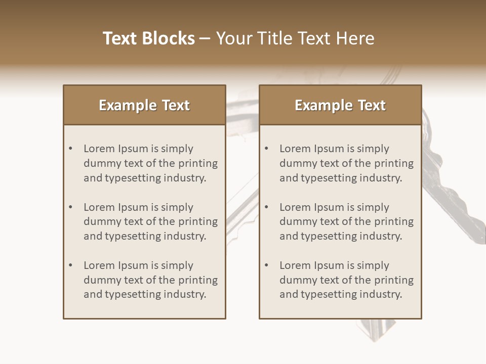 Keys Locksmith Inside PowerPoint Template