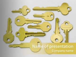 Golden Wealth Concept PowerPoint Template