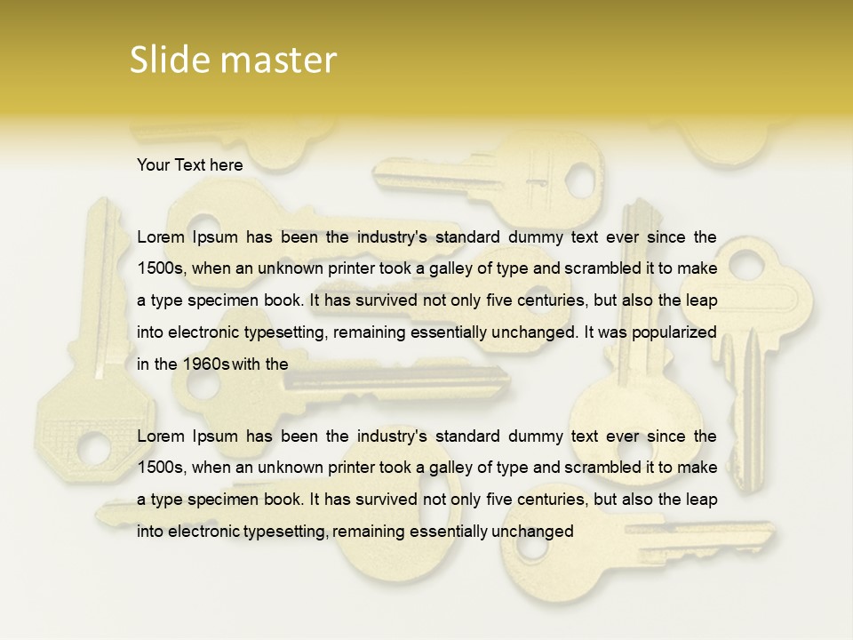 Golden Wealth Concept PowerPoint Template