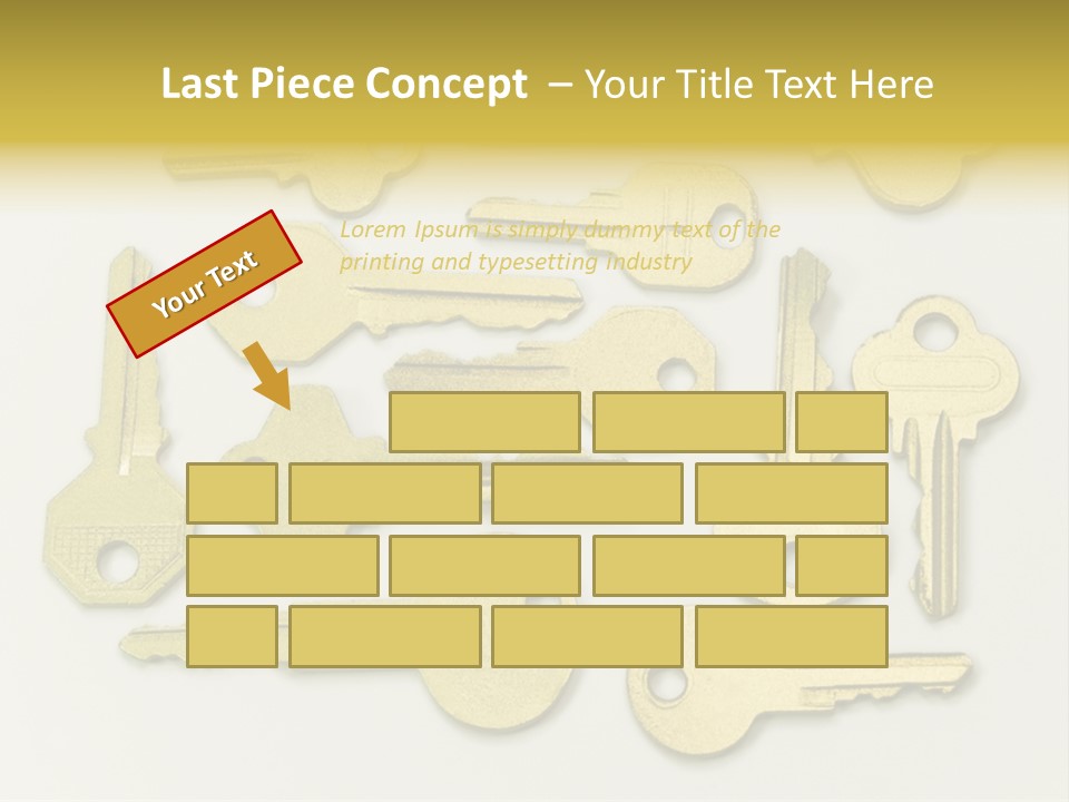 Golden Wealth Concept PowerPoint Template