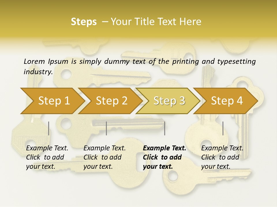 Golden Wealth Concept PowerPoint Template
