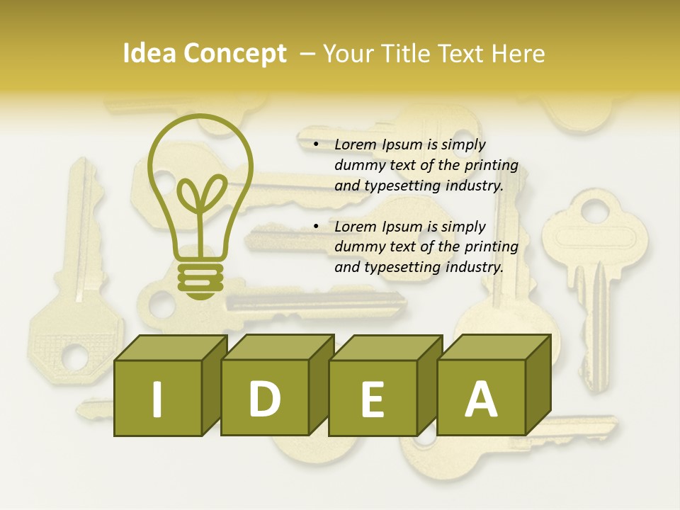 Golden Wealth Concept PowerPoint Template