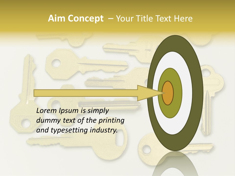 Golden Wealth Concept PowerPoint Template