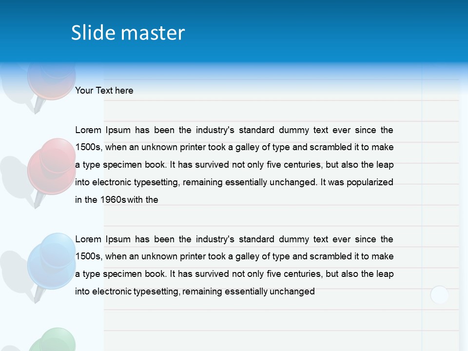 Glossy Rectangle Paper PowerPoint Template