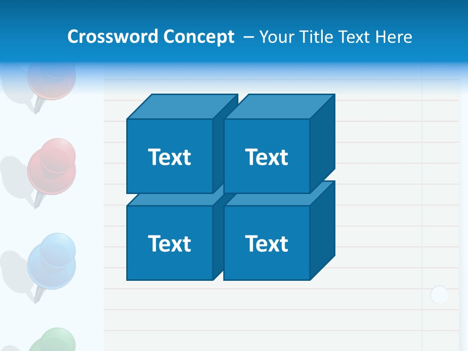 Glossy Rectangle Paper PowerPoint Template