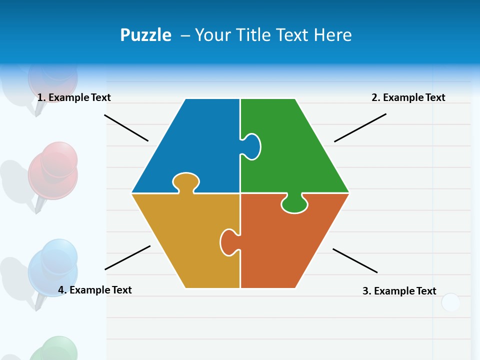 Glossy Rectangle Paper PowerPoint Template