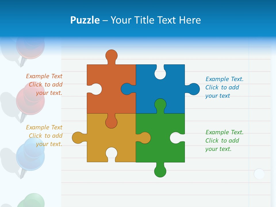 Glossy Rectangle Paper PowerPoint Template