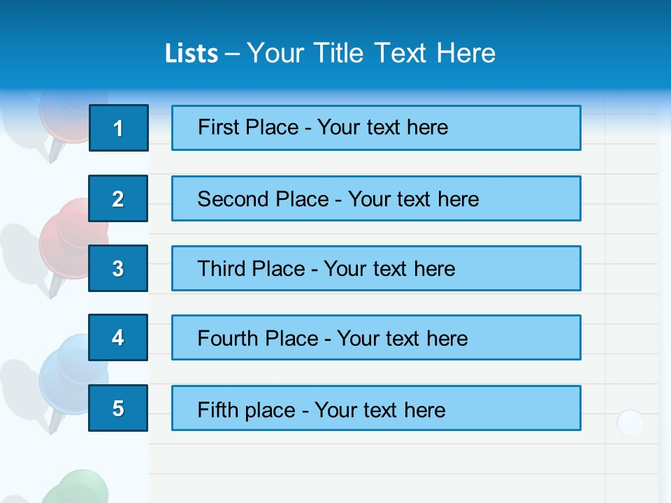 Glossy Rectangle Paper PowerPoint Template